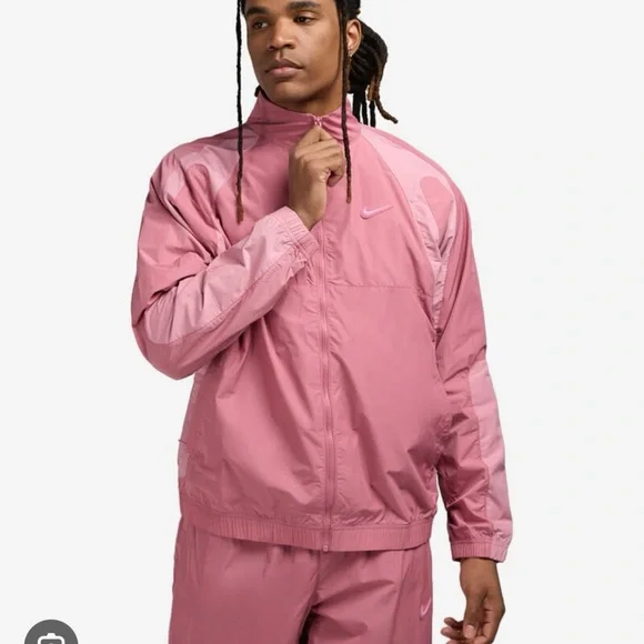 Nike X NOCTA Drake Northstar Nylon Track Jacket Mens L Desert Berry - Picture 3 of 6